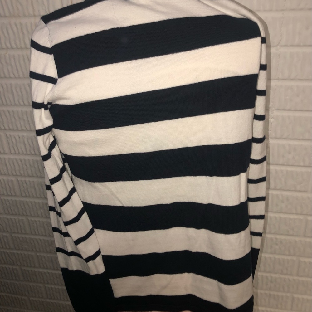 Tommy Hilfiger M Blue White Stripe Light Sweater NWT NEW - Picture 2 of 6
